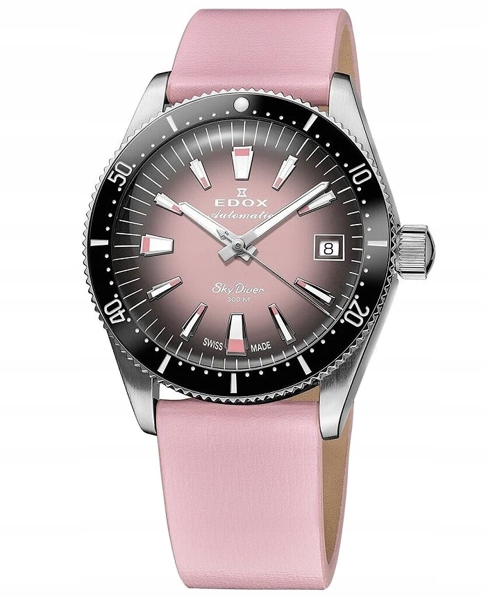 Dámské hodinky Edox 80131-3NC-NDRO Skydiver Automatic Lady Set