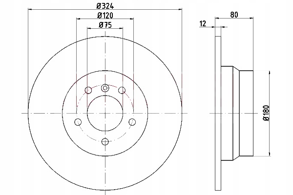 Kamoka Brzdové Kotúče 2KS Zadná Časť Bmw X5 E53 00-