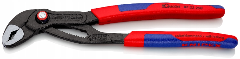 Nastavitelné kleště na trubky Cobra QuickSet 250 mm Knipex 87 22 250
