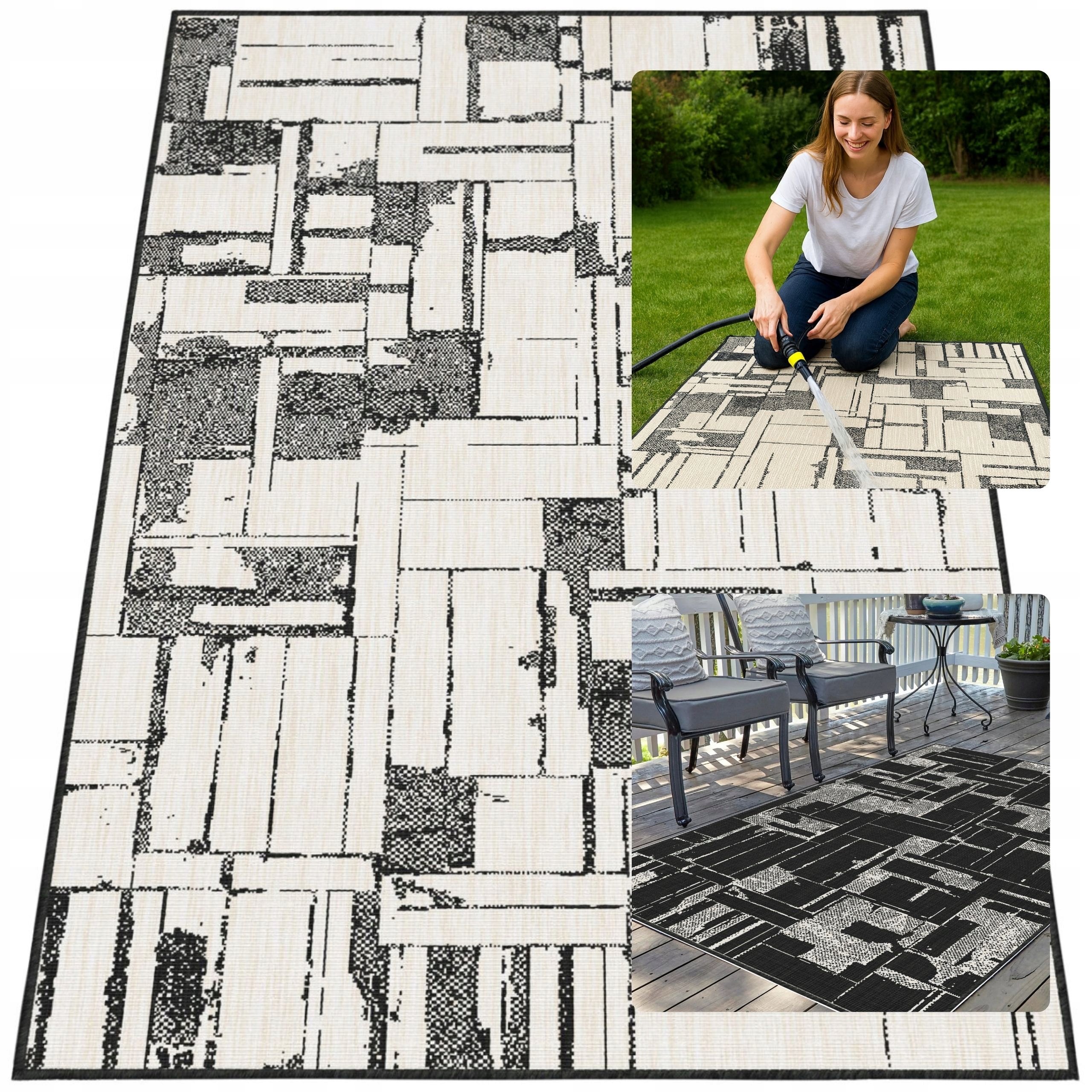 Koberec Oboustranný Na Terasu Terasový Boho Provázkový 160x230