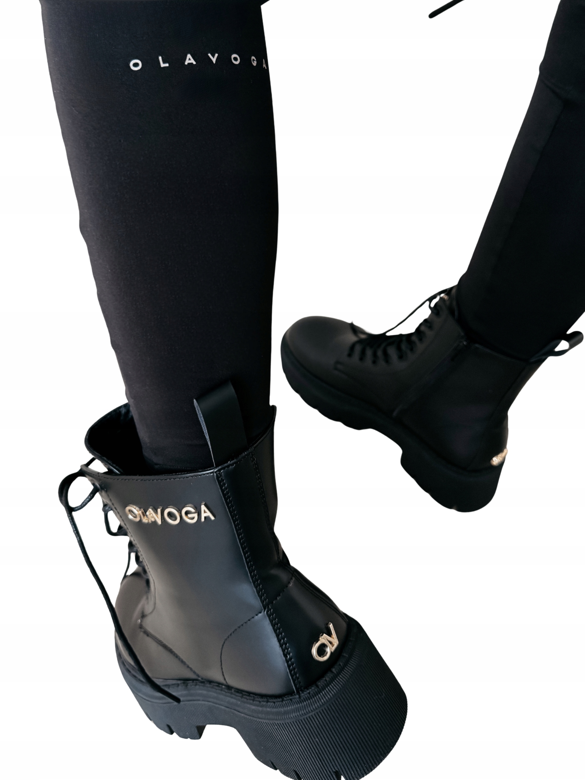 Dámské boty kotníkové boty masivní černé workery Move 2026 OlaVoga 37