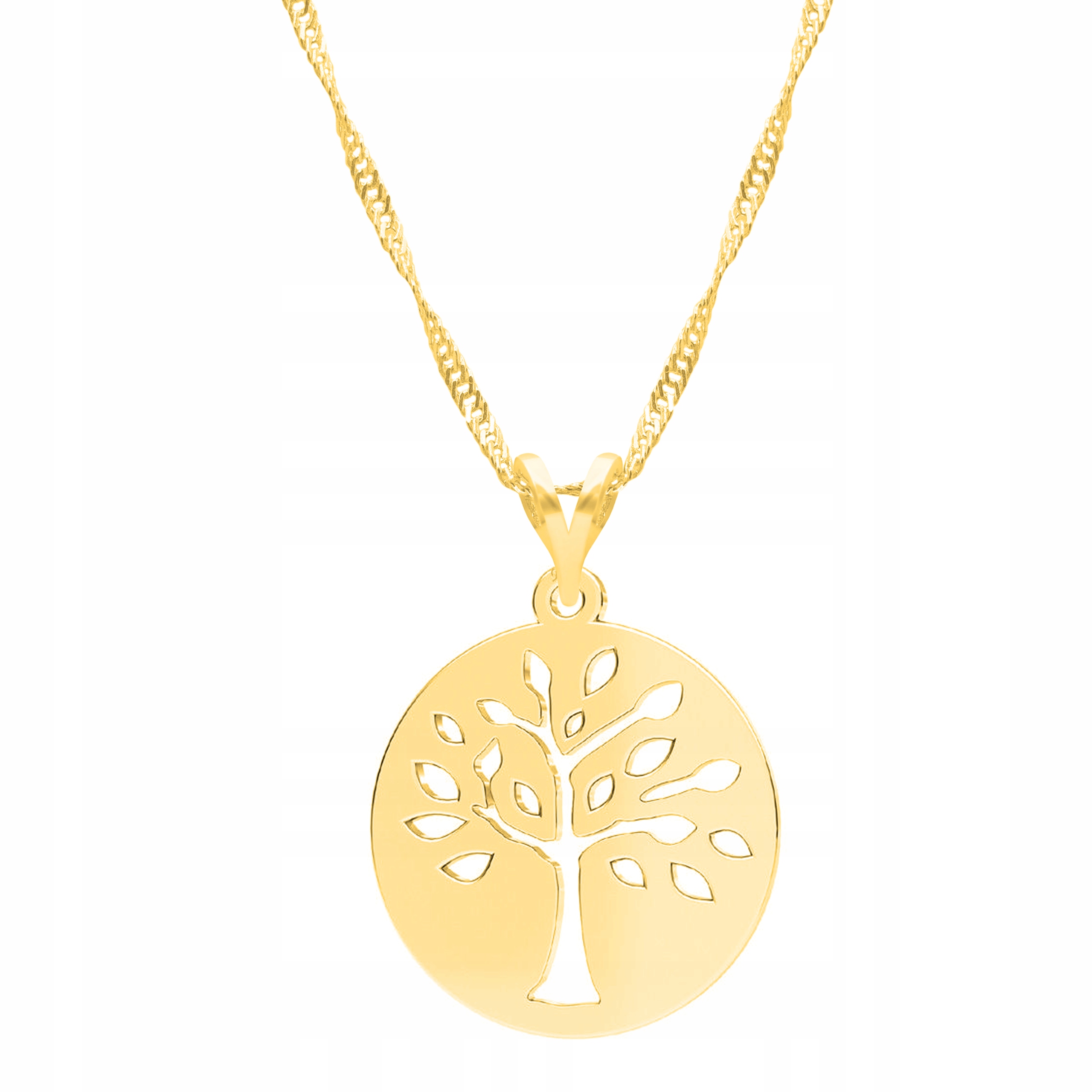 Řetízek zlatý náhrdelník 925 Strom Životní Strom