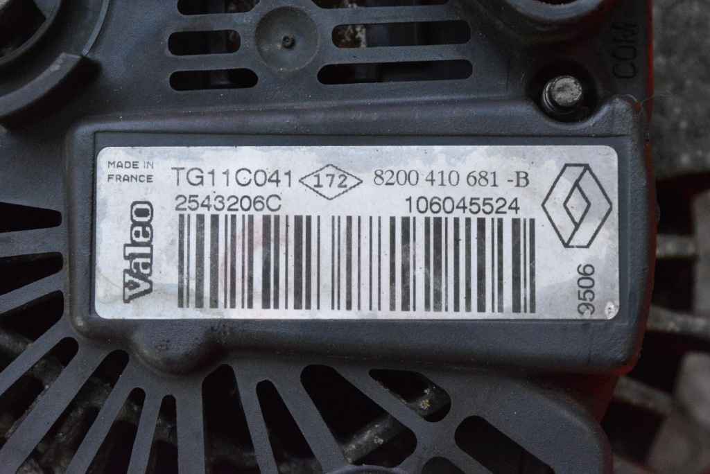 ALTERNATOR 8200410681-B RENAULT MEGANE 2 II 1.5 DCI 85 KM 02-06
