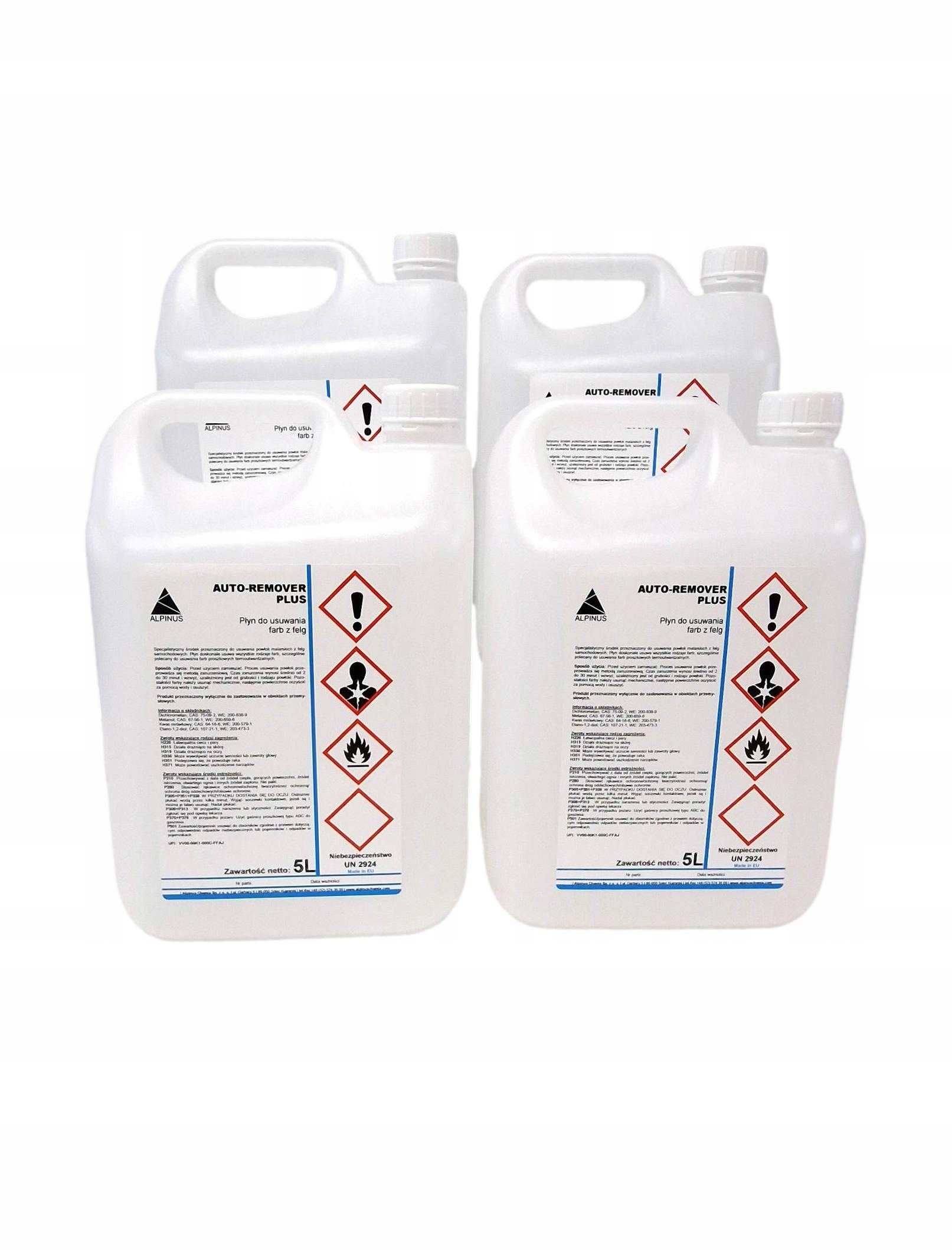 Auto Remover Plus 4x5 litrów - usuwanie farb Producent inny