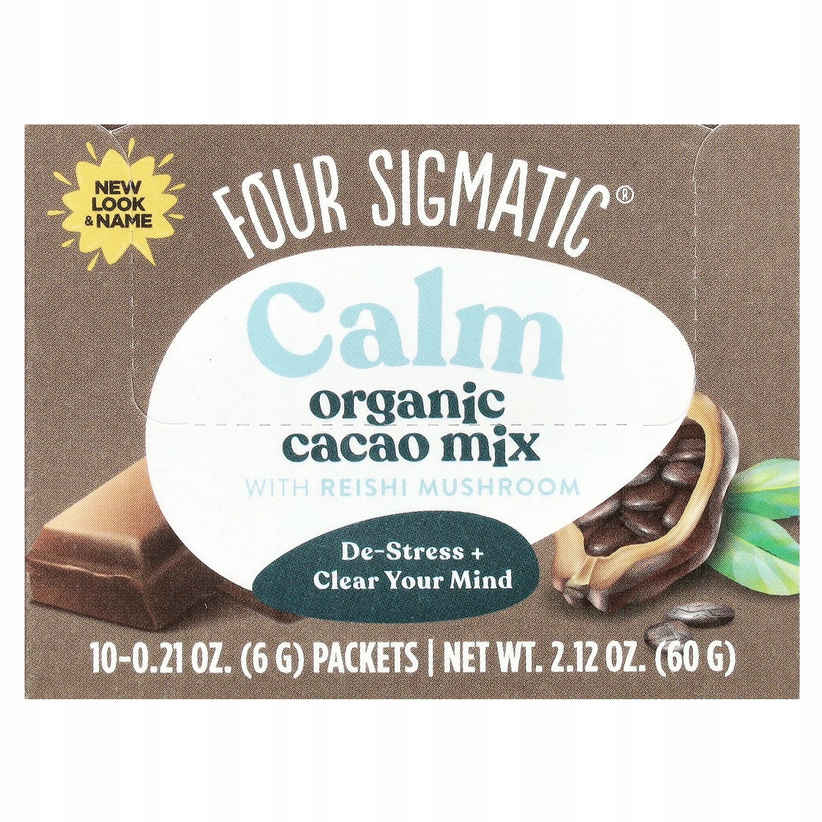 Four Sigmatic, Klidná organická směs kakaa a hub Reishi, 10 kusů