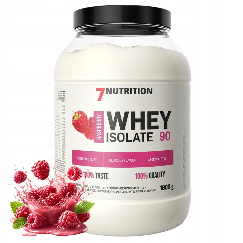 7NUTRITION Whey Isolate 90 1000 g Proteinový Izolát Syrovátkový Protein Sacharidy