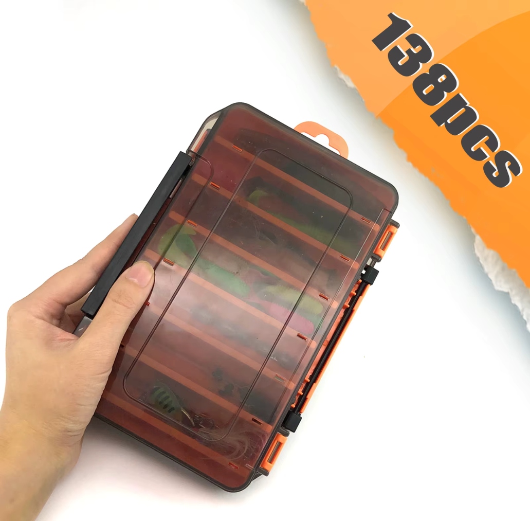 SKRZYNKA WĘDKARSKA ZESTAW PRZYNĘT NA RYBY HACZYK SPINNING SPŁAWIK AKCESORIA Model ZWI/MW/B-WED01