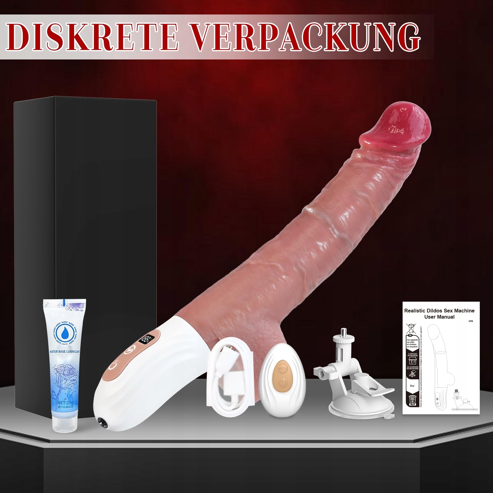 DILDO VIBRATOR Zestaw Wibratorów Dla Kobiet Realistyczny Z 9 Trybami — miniatura 7