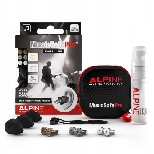 

Zatyczki dla muzyków Alpine MusicSafe Pro czarne