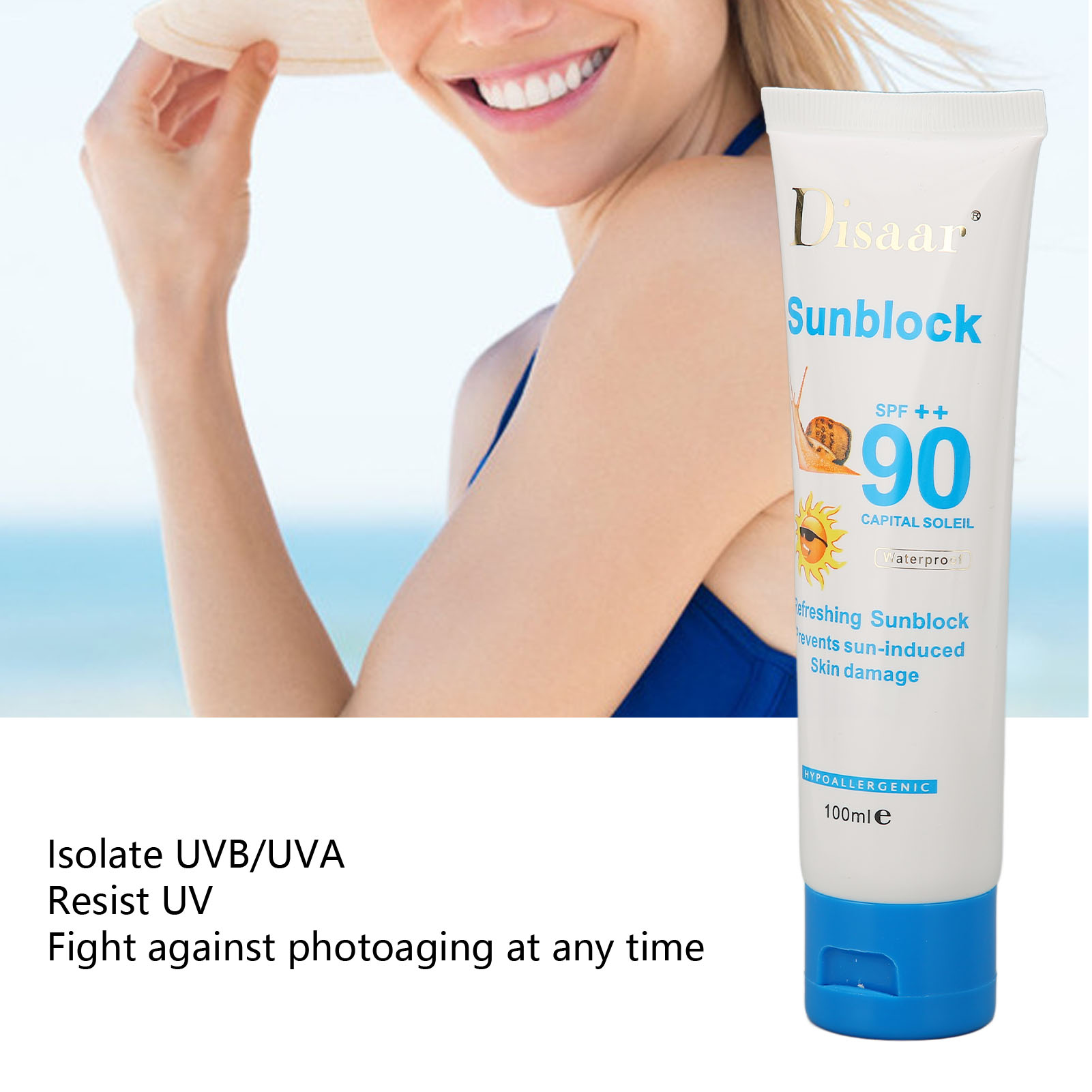 KREM Z FILTREM PRZECIWSŁONECZNYM SPF90PA 100 ML Stan opakowania oryginalne