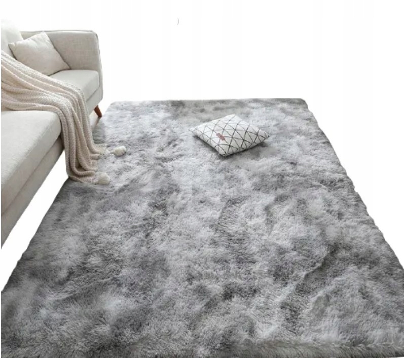 Plyšový Koberec Shaggy Huňatý do Obýváku Měkký 160x220 Obdélník Vzhled Kožešiny