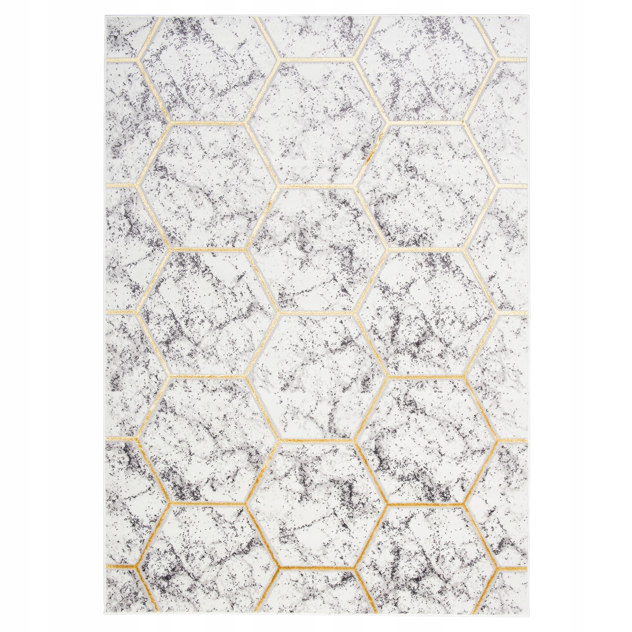 Dywan Shine 250x350 Niespotykany Złoty modern v10