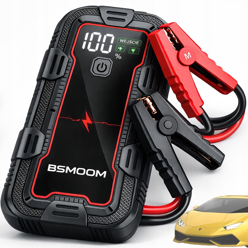 Mocný Štartér Booster Starter Do Auta 7000A 12V Powerbank 13000mAh