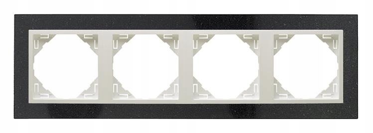 Efapel Petra Rámik 4-NÁSOBNÝ Ľadový Žula 90940TGG