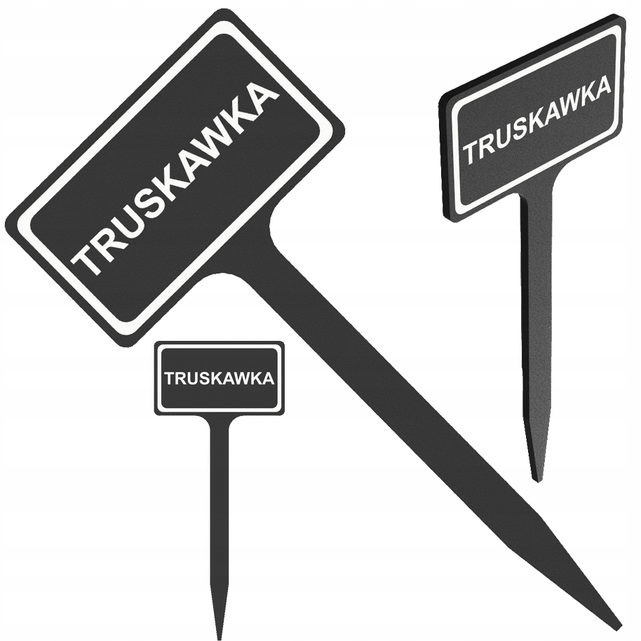 TRUSKAWKA TABLICZKA ETYKIETA DO OPISYWANIA ROŚLIN WARZYW OZNACZANIE UPRAW