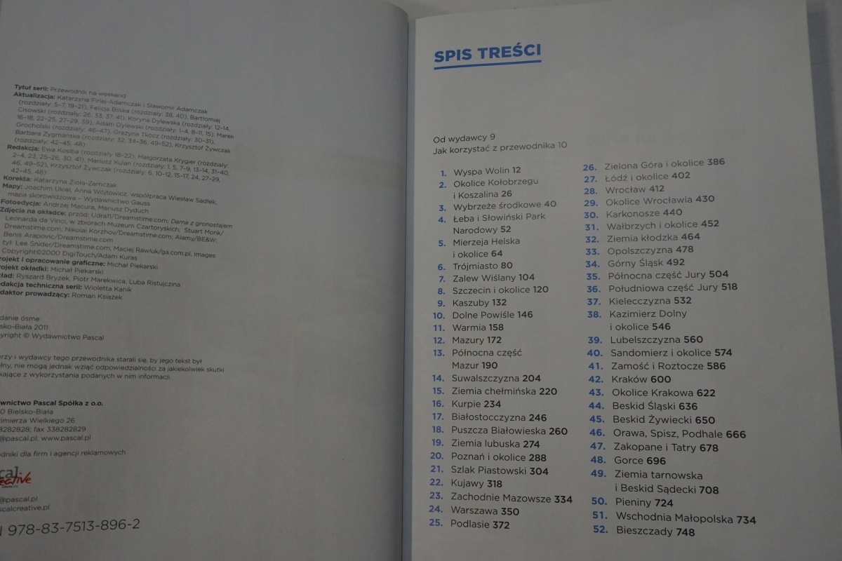 POLSKA PASCAL 52 TRASY na WEEKEND Tytuł Polska na weekend