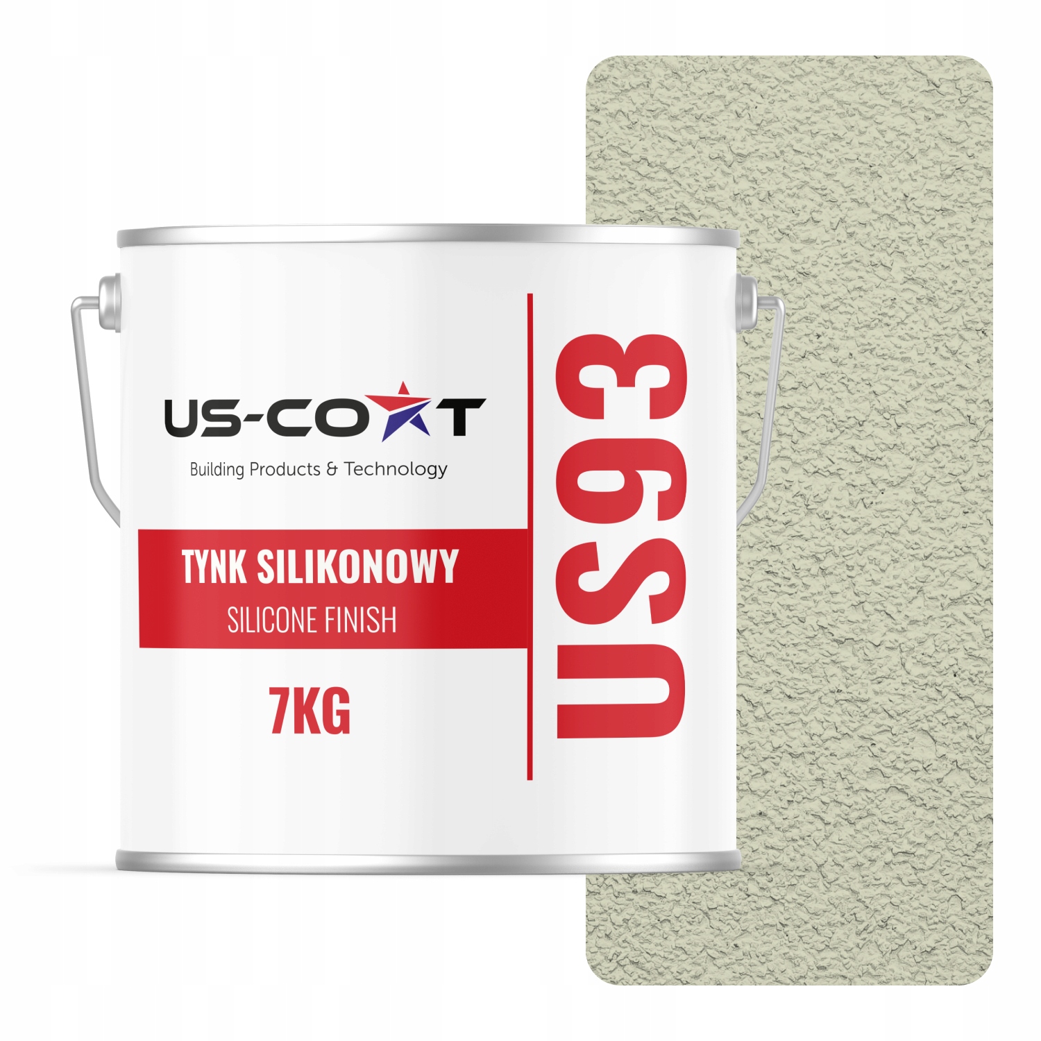 Silikonová Omítka Bílá Zlomená V Zelené F481 7KG Beránek Granulace 3.0mm