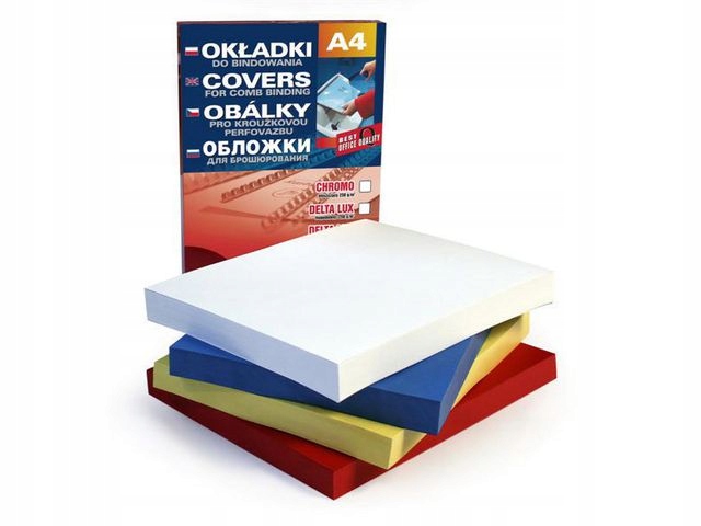 KARTON DELTA SKÓROPOD. A4 NIEBIESKI (100) 2247