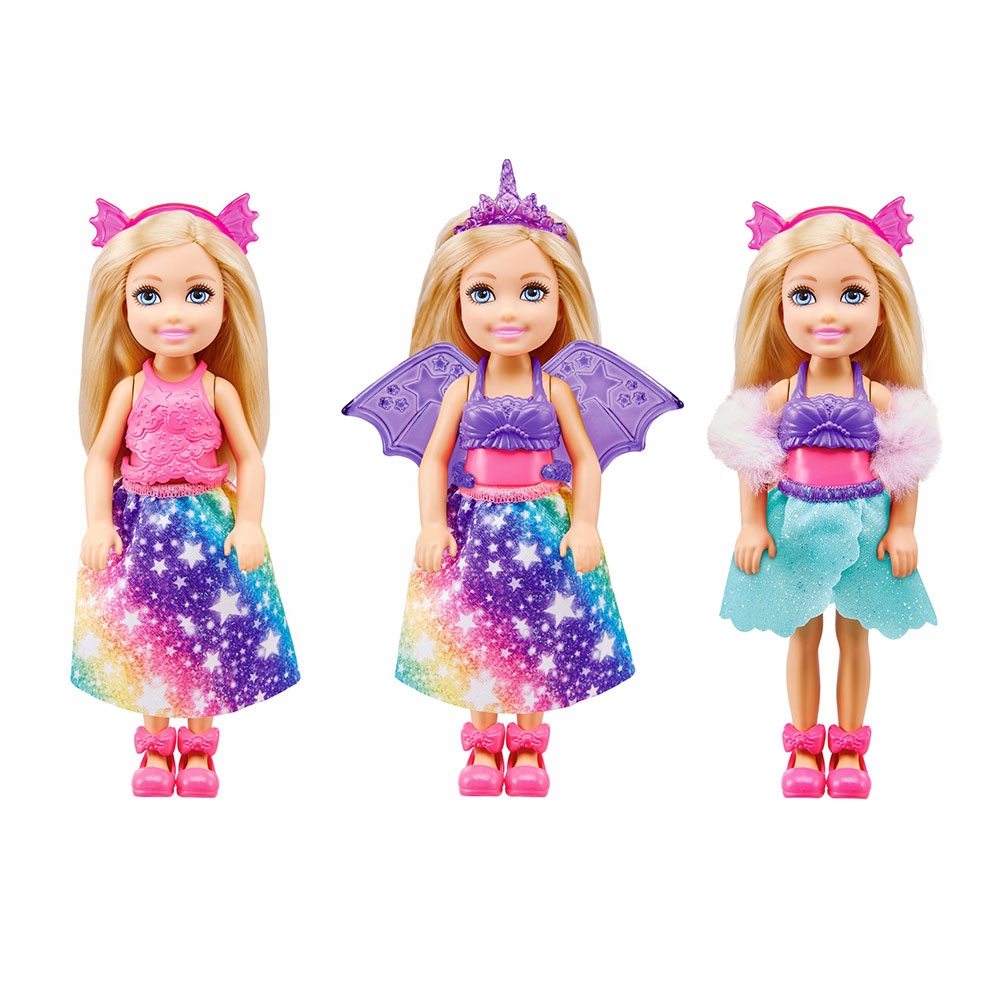 

Barbie Chelsea Przebieranki Lalka + ubranka GTF40