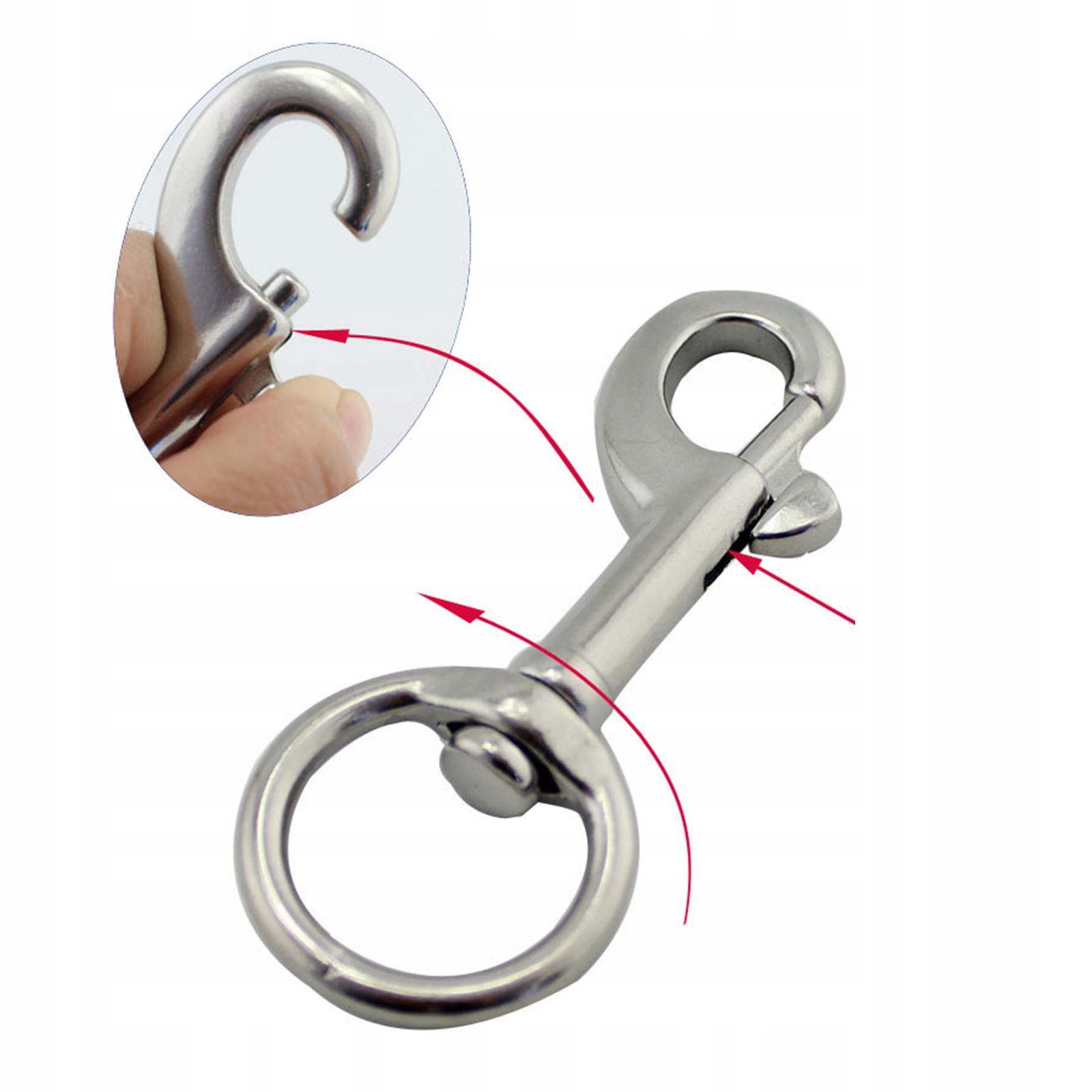 Karabińczyk śrubowy Obrotowy karabińczyk o 36 Marka bez marki