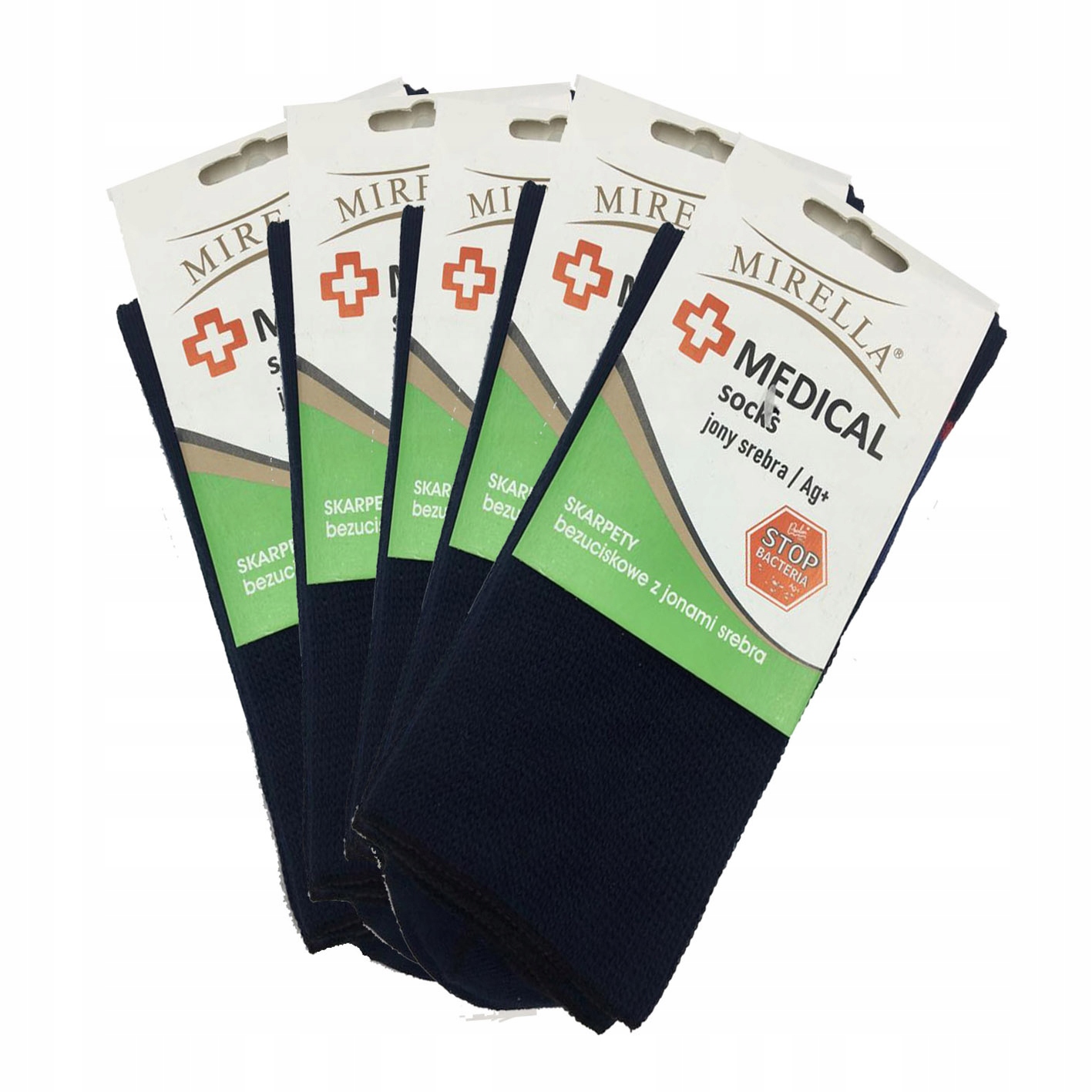 

Skarpety Medical jony srebra 41-43 Granat 5-pak