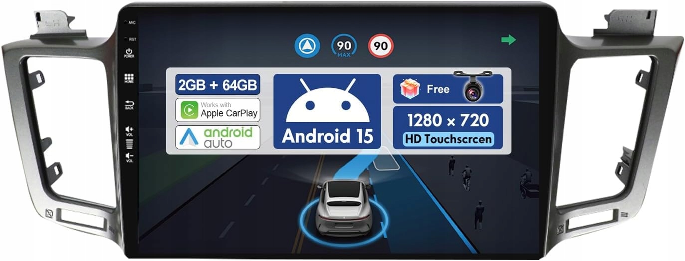 Automobilové rádio 2-DIN Toyota RAV4 IV 2013-2018 2G+32G