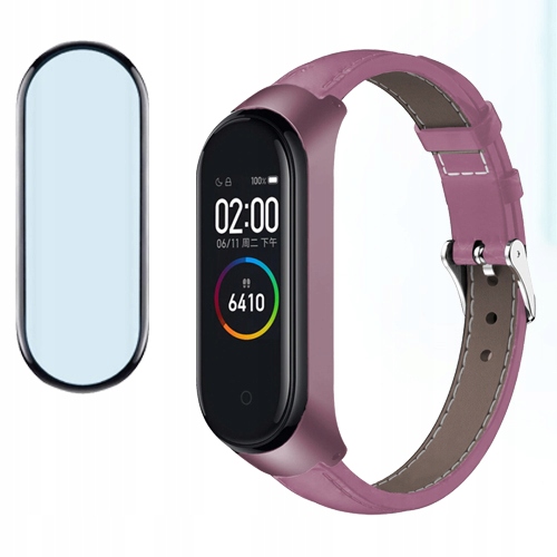 

Pasek Opaska Skórzana Szkło do Xiaomi MI Band 6