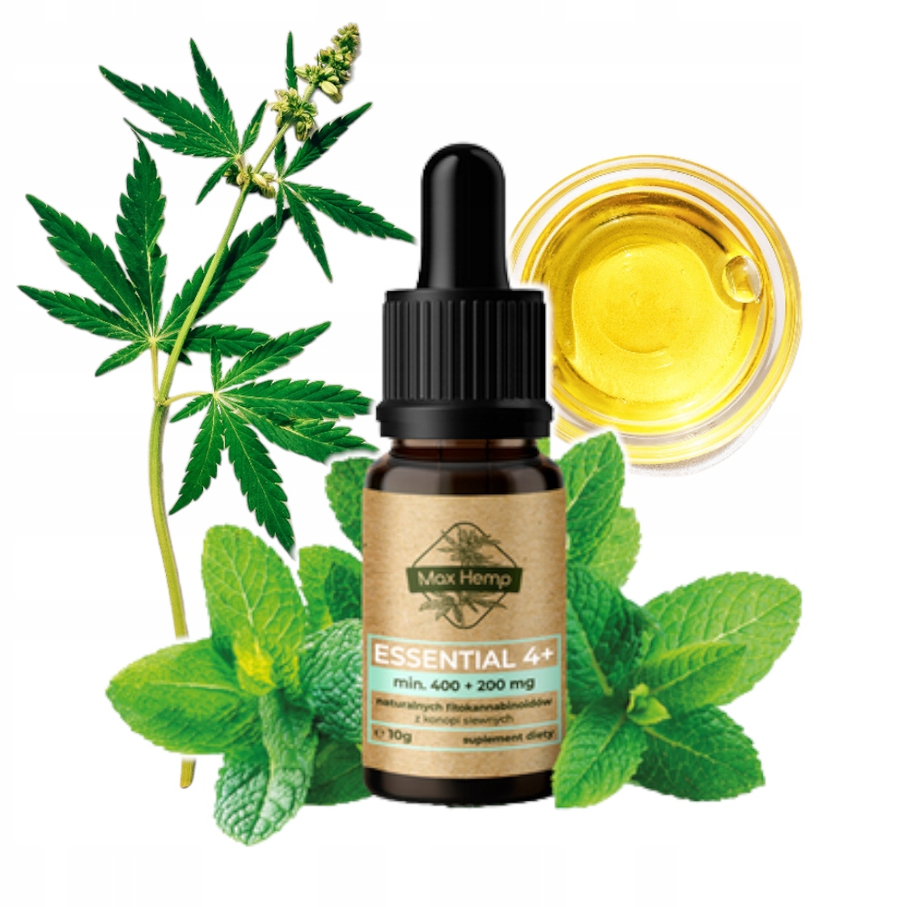 

Max Hemp Essential 4+ z mietą 10ml
