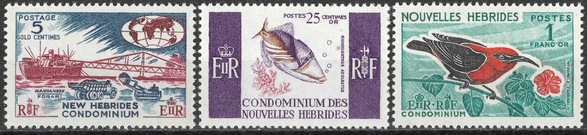 Nowe Hebrydy - fauna** (1966) SW 236-238