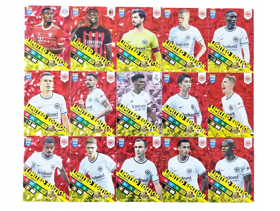 15 kart Limited Fifa 365 Adrenalyn XL 2023 Panini