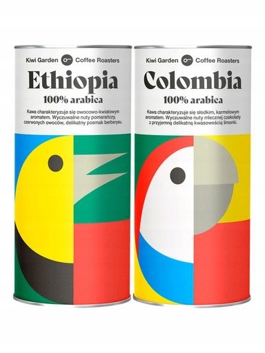 Káva Etiopia Kolumbie 100% Arabica specialty 2x 200 g