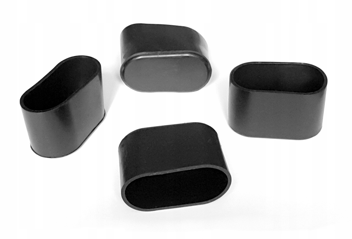

Nakładki ochronne meblowe czarne owalne 16x34mm