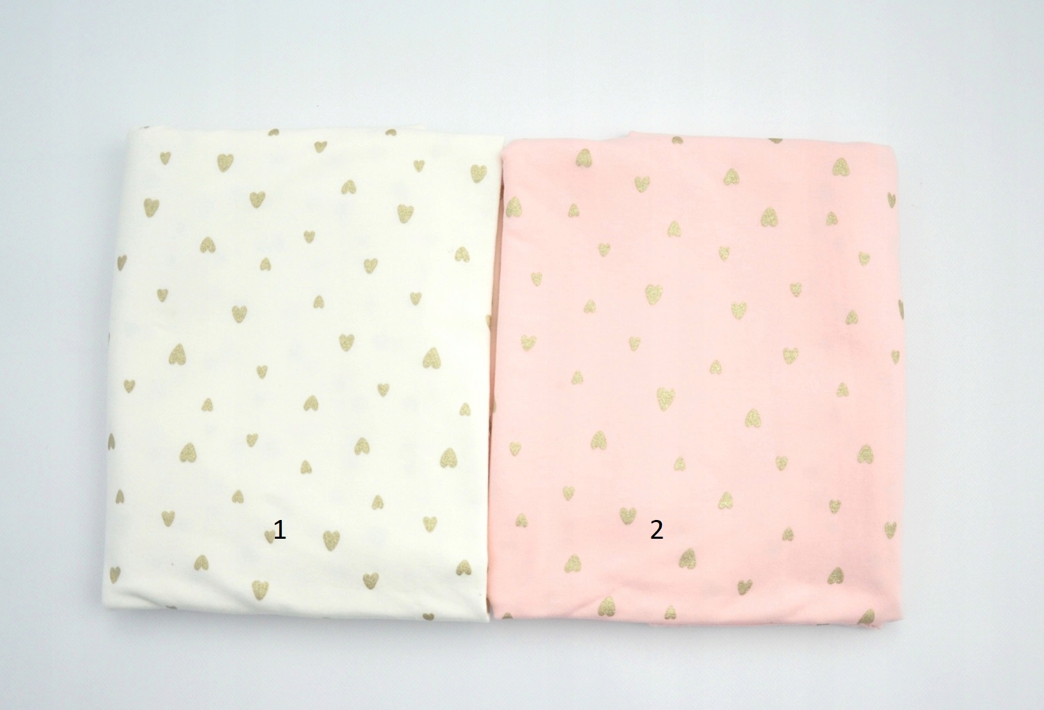 Turban, czapka złote serduszka HAND MADE Marka bez marki