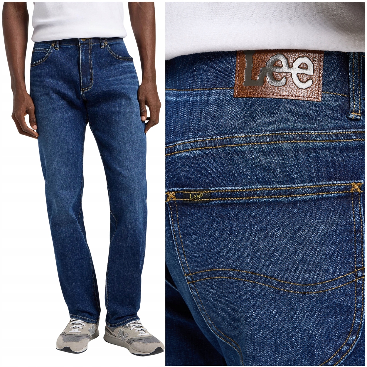 Lee Straight Fit Extreme Motion pohodlné rovné džíny W42 L36