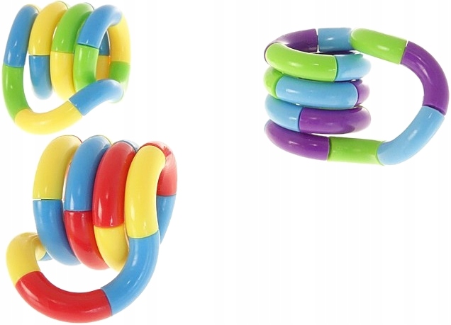 KOLOROWY TANGLE WĄŻ MANIPULACYJNY ANTYSTRES 9189 Płeć chłopcy dziewczynki