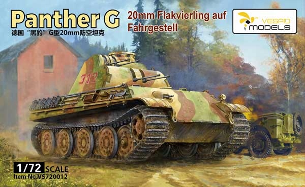Vespid VS720012 1/72 20mm Flakvierling auf Panther G Fahrgestell