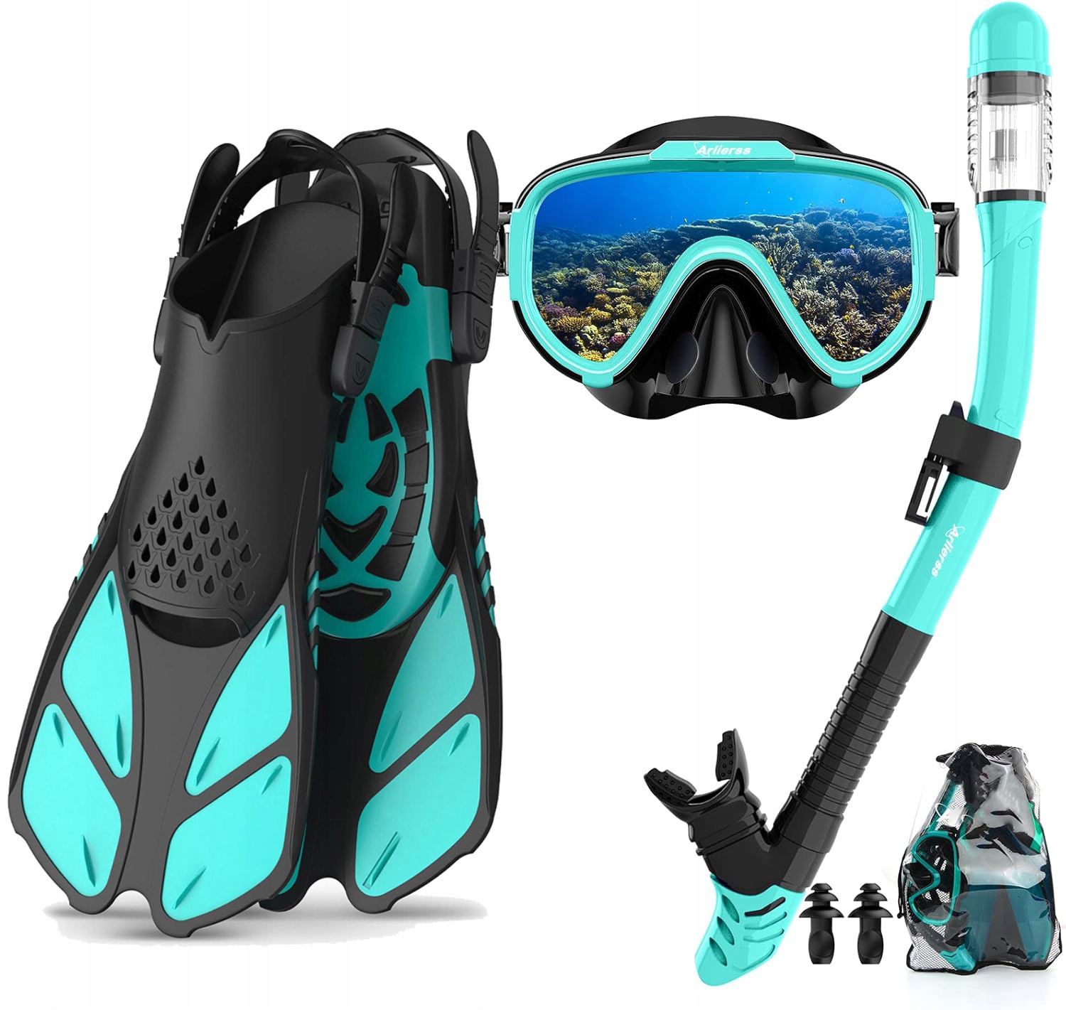 Sada Potápěčské Brýle A Dýmka Na Potápění Brýle A Šnorchl Na Šnorchlování ploutve