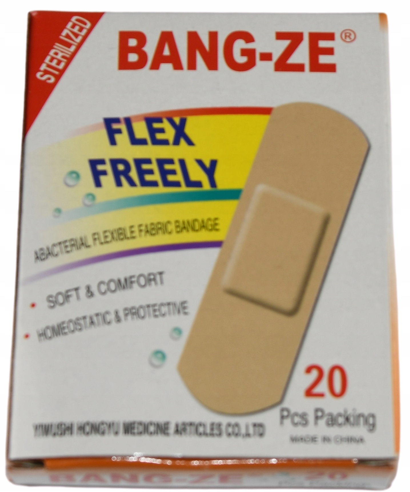

Plaster tkaninowy z opatrunkiem 20 sztuk 70x18 mm