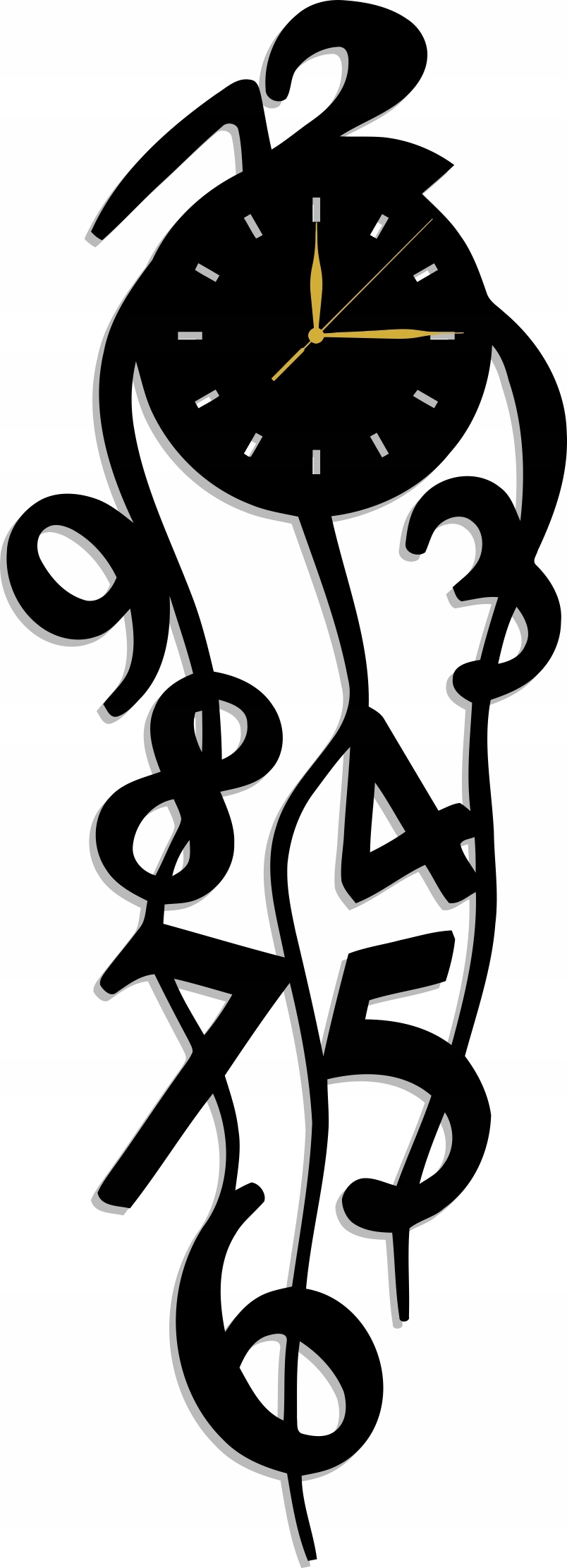 Nástěnné Hodiny Hot 80 CM XXXL 17 Barev