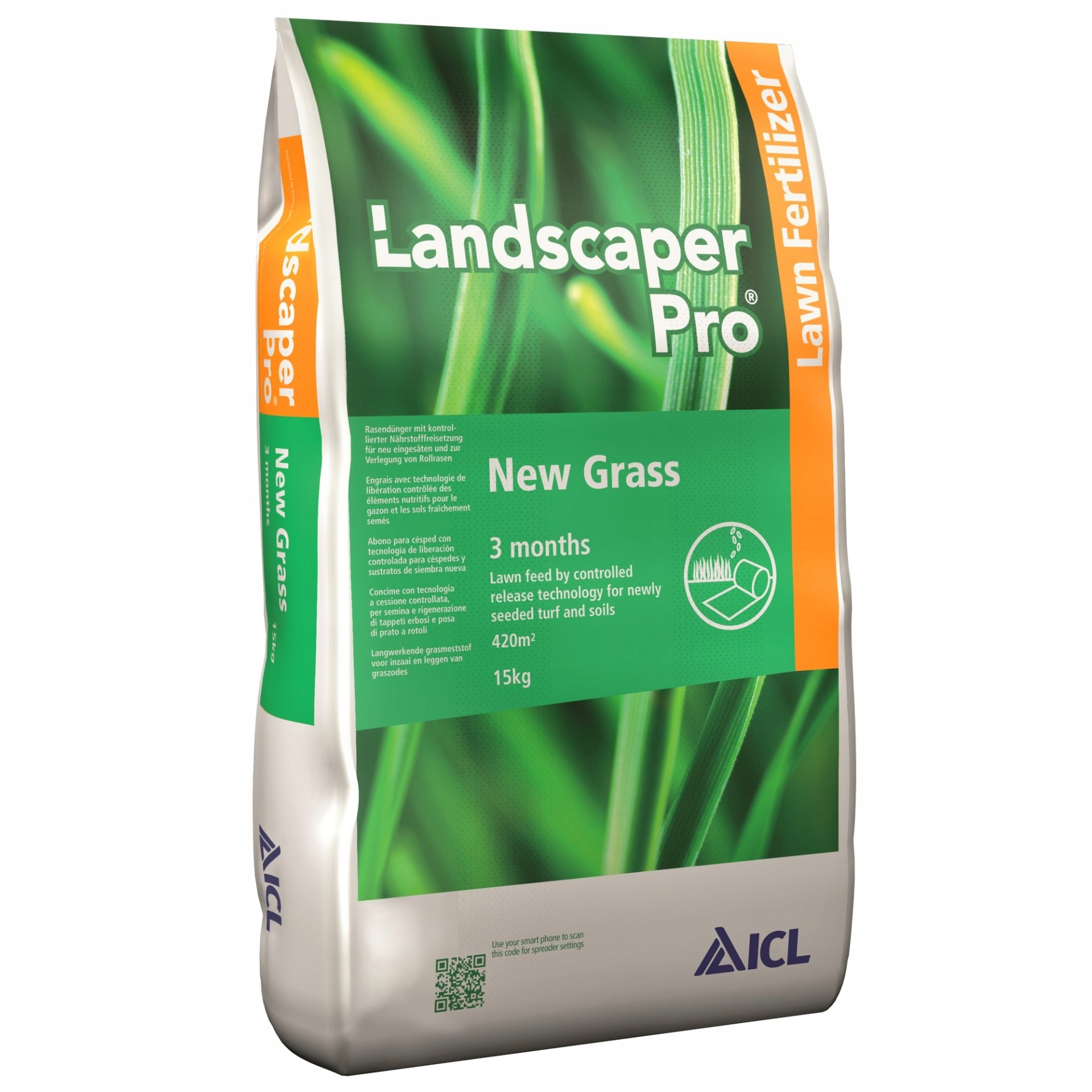 Nawóz Do Trawy Landscaper Pro New Grass 15KG 3M