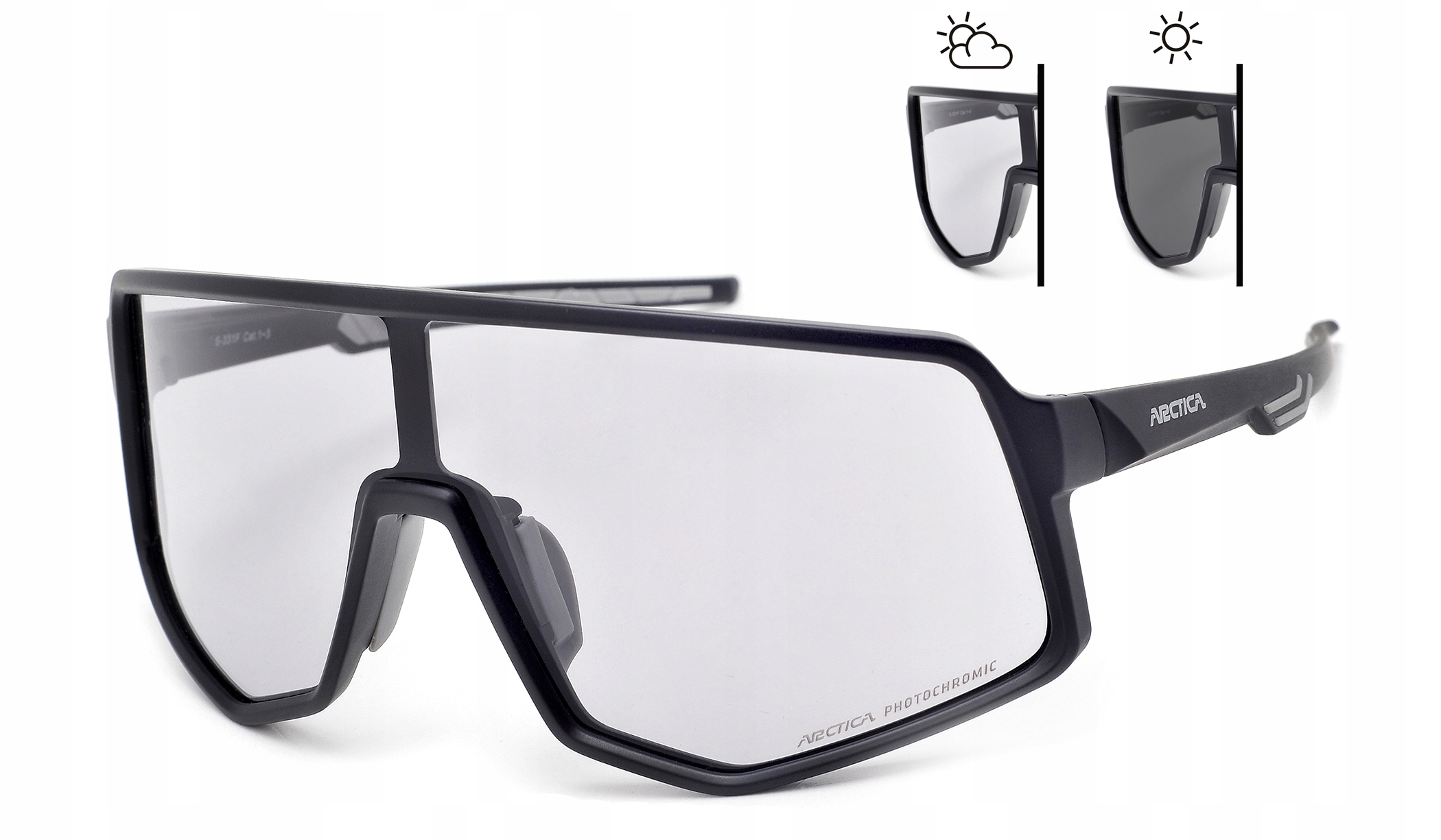 OKULARY FOTOCHROMOWE POLARYZACYJNE ARCTICA S-331FP (KAT. 1-3) ROWEROWE Marka Arctica