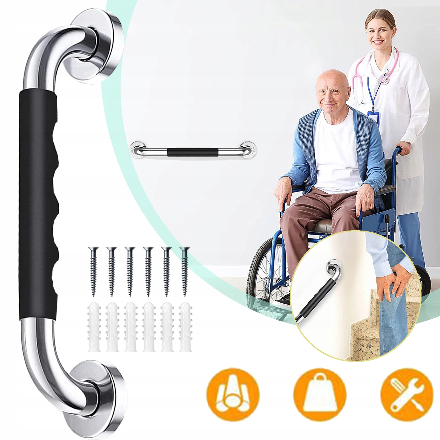 1 Szt Uchwyty Prysznicowe Dla Seniorów Uchwyt Do Wanny Dla Osób Starszych