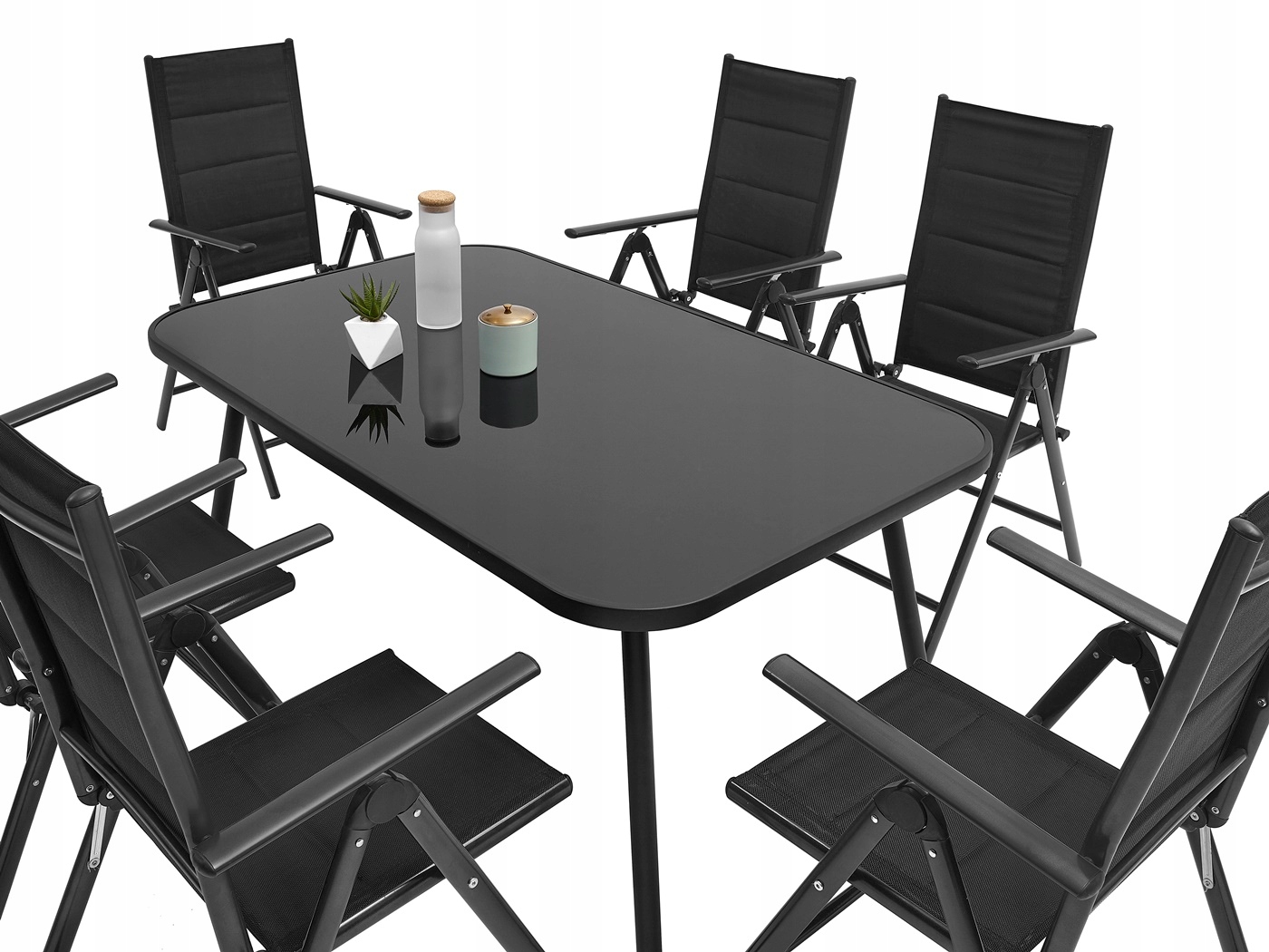 MEBLE OGRODOWE ZESTAW STÓŁ 6+1 NA TARAS BALKON Producent MAT-COMPANY