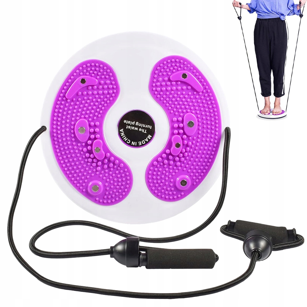 Twister Obrotowy Spinnera Fitness Masażer Stóp Masażu Trener Z Linkami 28cm