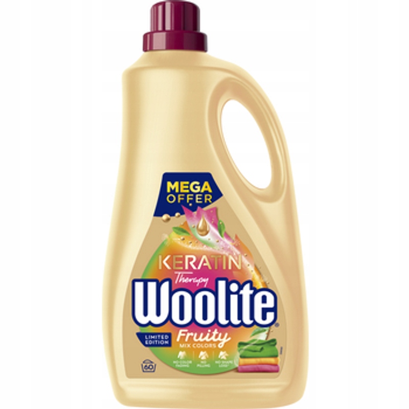 Levně Woolite Tekutý prací prostředek Fruity Colour 3,6 l (60 praní)