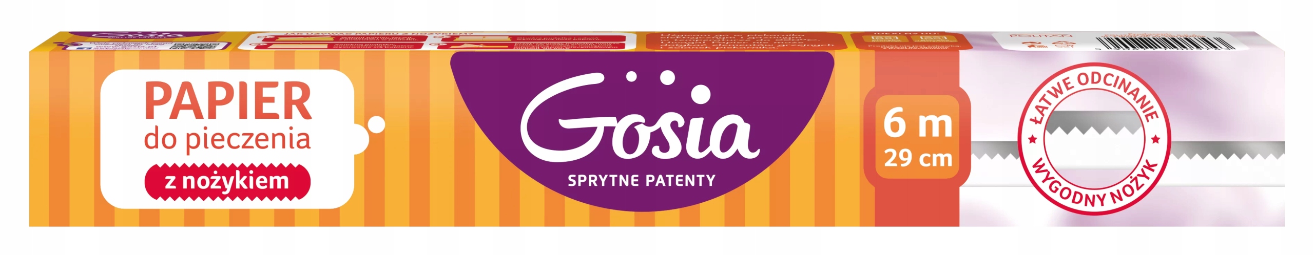 

Gosia Papier Do Pieczenia Z Nożykiem Brązowy 6m