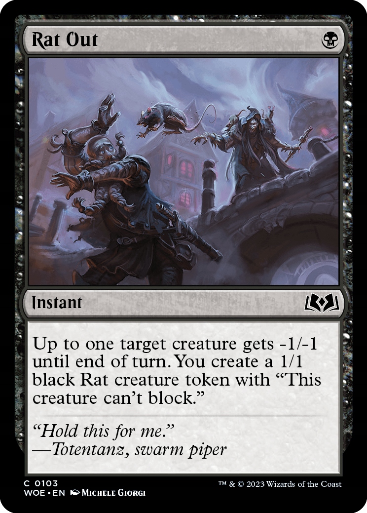 Mtg 4x Rat Out