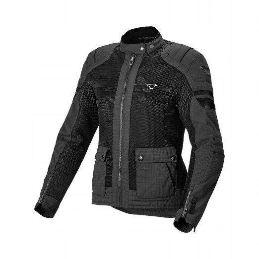 Macna Výpredajová Bunda (mesh) Dámska Fluent Ladies Motorcycle Jacket Čierna