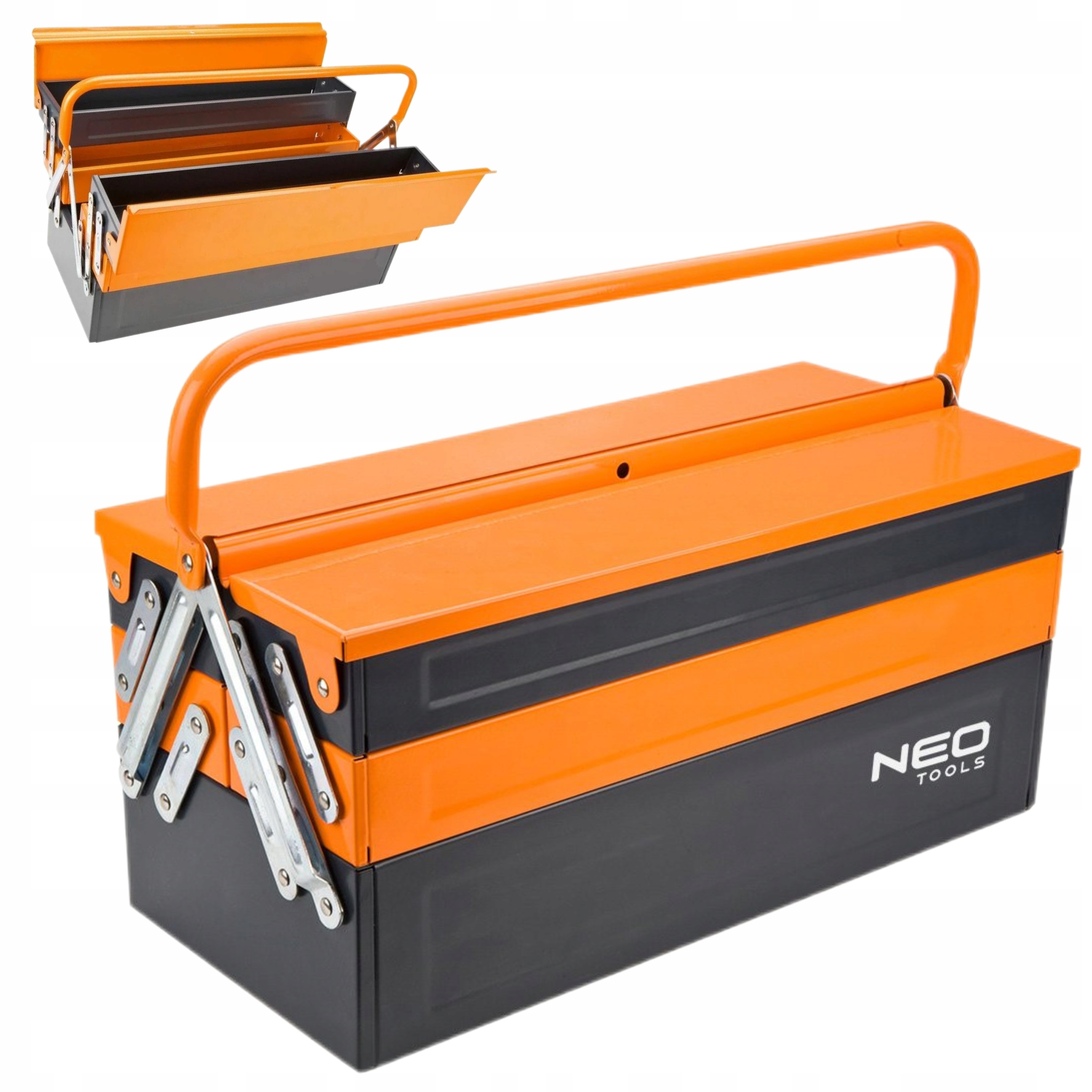 Neo Kovová Nástrojová Skříňka S Víceúrovňovým Přenosem 455 mm 84-100