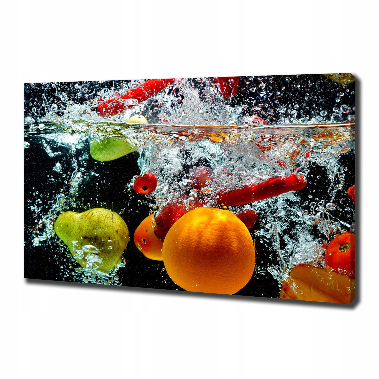 

Foto obraz na płótnie Owoce pod wodą 100x70 cm